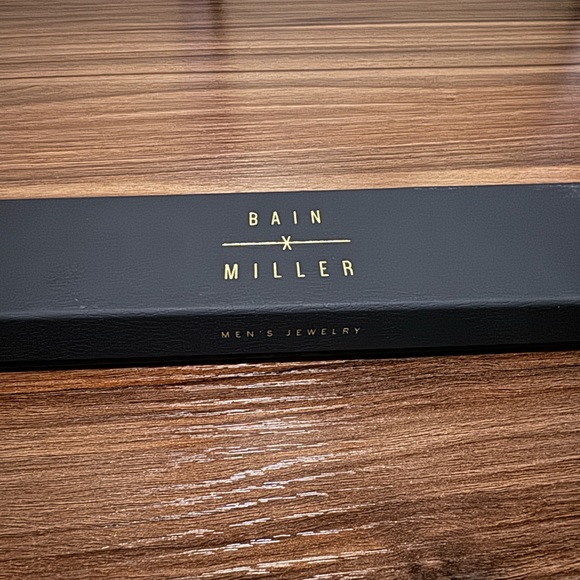 Bain X Miller Gold Brass Chain Bracelet for Men - Picture 2 of 3